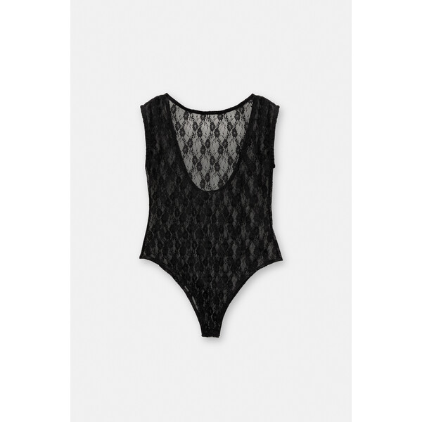 Pull&Bear Koronkowe body z odkrytymi plecami 7248/344