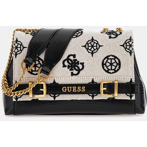 GUESS Torebka crossbody z logo 4G peony model Sestri HWCL9001210-NBL