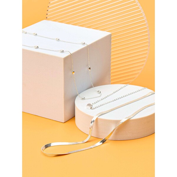 Sinsay Naszyjnik 3 pack 6607Z-SLV