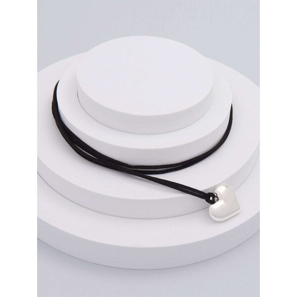 Sinsay Naszyjnik na rzemyku 6606Z-SLV