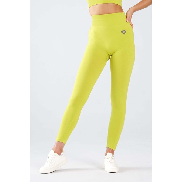 Make Us Strong Legginsy bezszwowe PUSH UP lime Florence