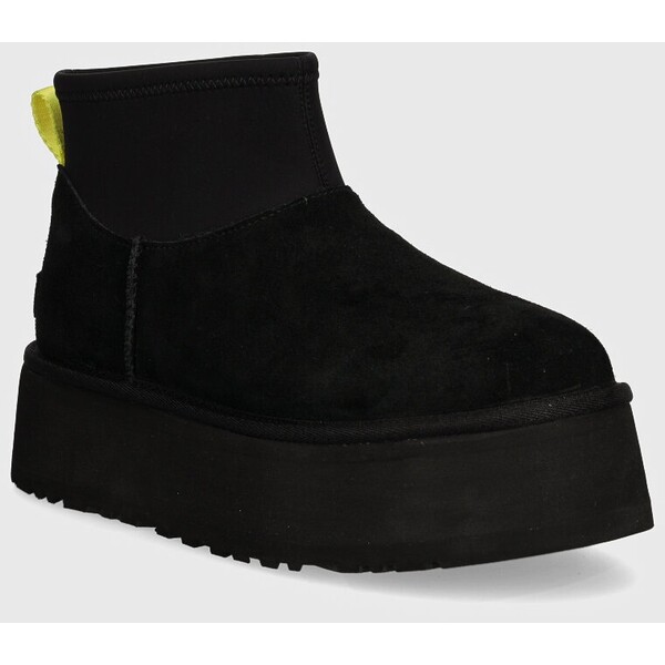 Ugg UGG śniegowce zamszowe Classic Mini Dipper 1168170.BLK