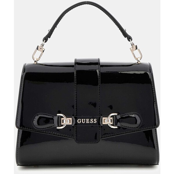 GUESS Lakierowana mini torebka model Nolana HWPG9500200-BLA