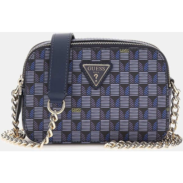GUESS Torebka crossbody w geometryczny wzór model Vikky HWJT9318140-BUG