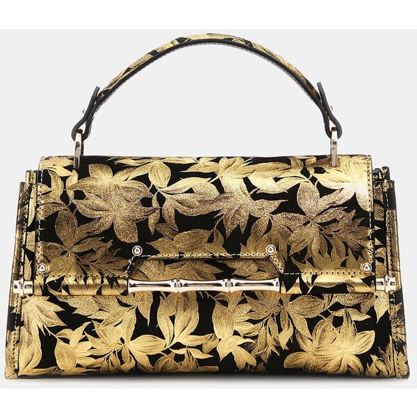 GUESS Skórzana torebka do ręki model Iris HWALDFL4380-GOL