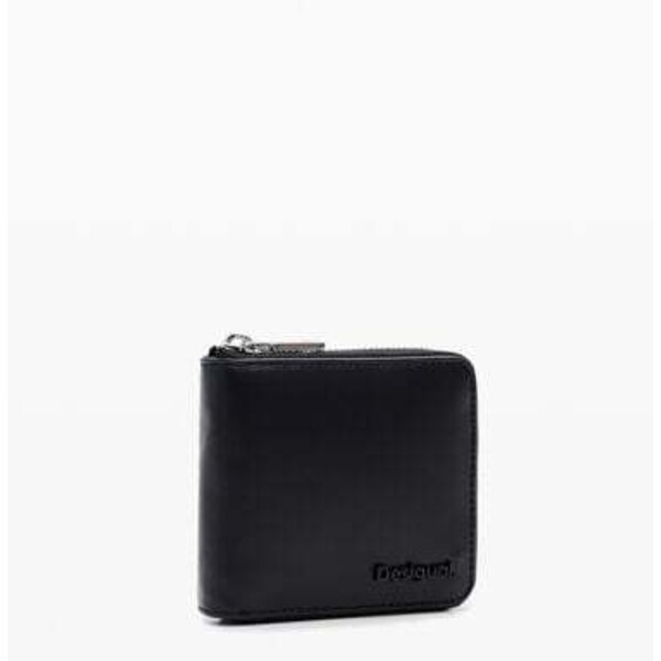 Desigual Portfel ze skóry M z pikowaniem 24SAYL012000U