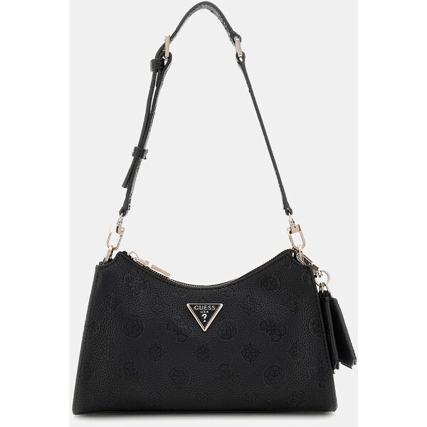 GUESS Torebka na ramię z logo 4 G peony model Cresidia HWPG9349180-BLA
