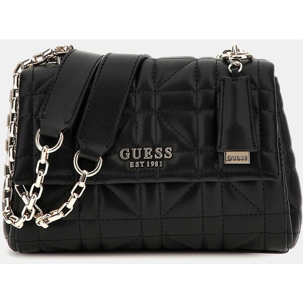 GUESS Pikowana torebka crossbody model Assia HWQG8499210-BLA