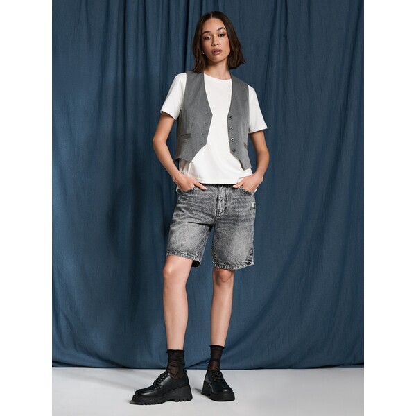 Sinsay Bermudy jeansowe ZB867-85J