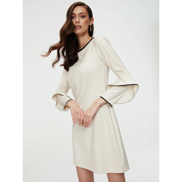 Taranko Sukienka w kolorze ecru G2SK15E