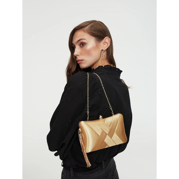 Taranko Złota torebka na łańcuszku R2TO01Q