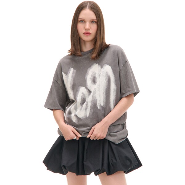 Cropp Szara koszulka z napisem Korn UNISEX 105AS-90M