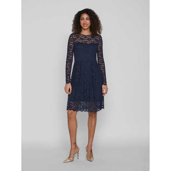 Vila Sukienka koktajlowa Kalila 14078211 Granatowy Regular Fit