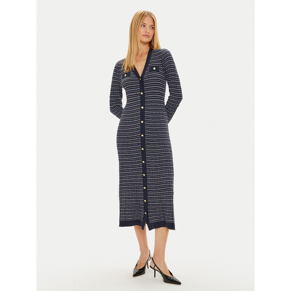 Tommy Hilfiger Sukienka dzianinowa WW0WW43083 Granatowy Regular Fit