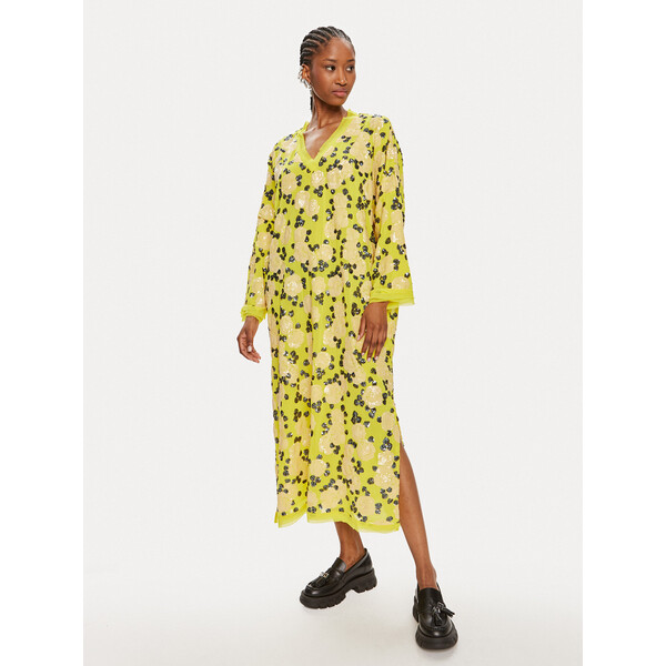 Munthe Sukienka codzienna Olight 242130024226 Żółty Oversize