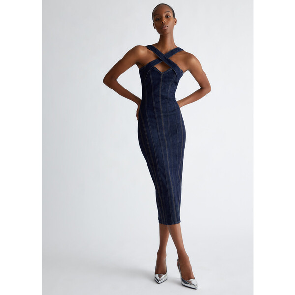 Liu Jo Sukienka jeansowa UF4156D492577000 Błękitny Regular Fit