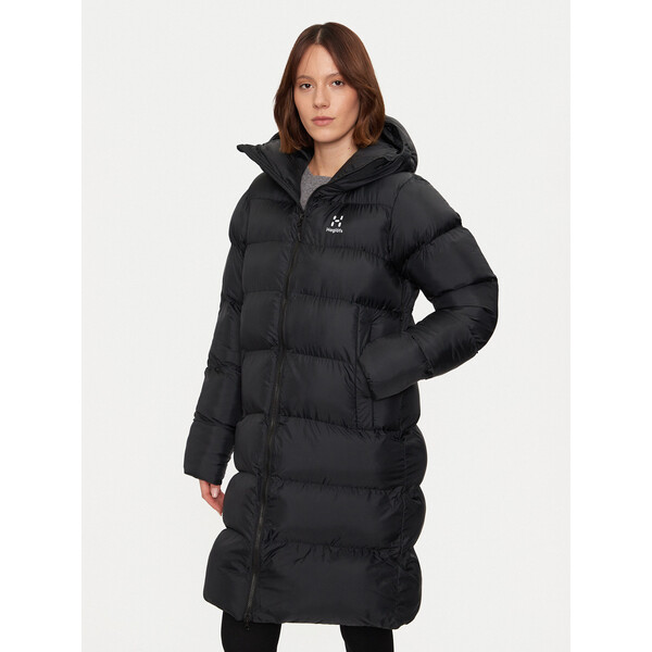 Haglöfs Kurtka puchowa Long Mimic 607706 Czarny Relaxed Fit