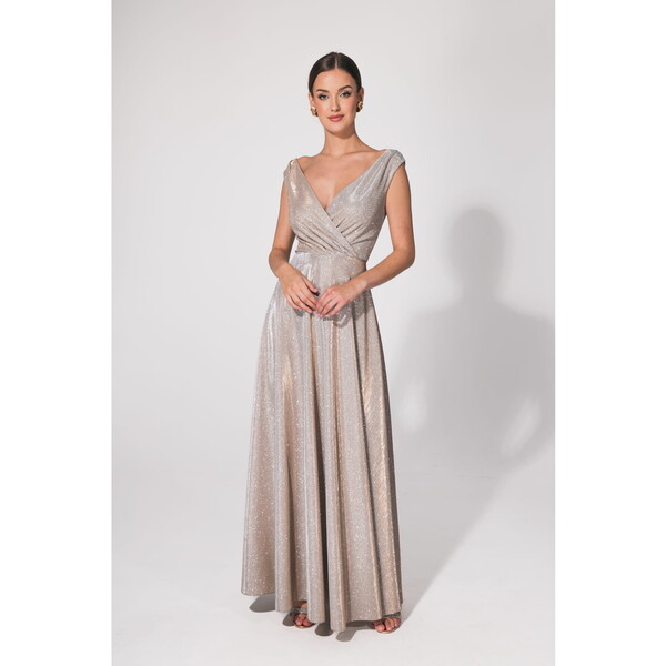 Aurora Sukienka wieczorowa Cindy Srebrny Feminine Fit