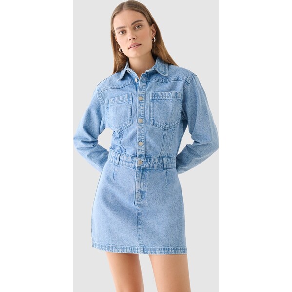4F Sukienka jeansowa mini Outhorn - niebieska