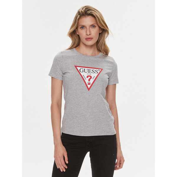 Guess T-Shirt W1YI1 BI3Z14 Szary Slim Fit