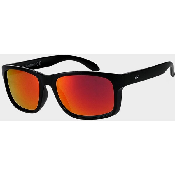 4F Okulary przeciwsłoneczne z multibarwną powłoką uniseks - granatowe