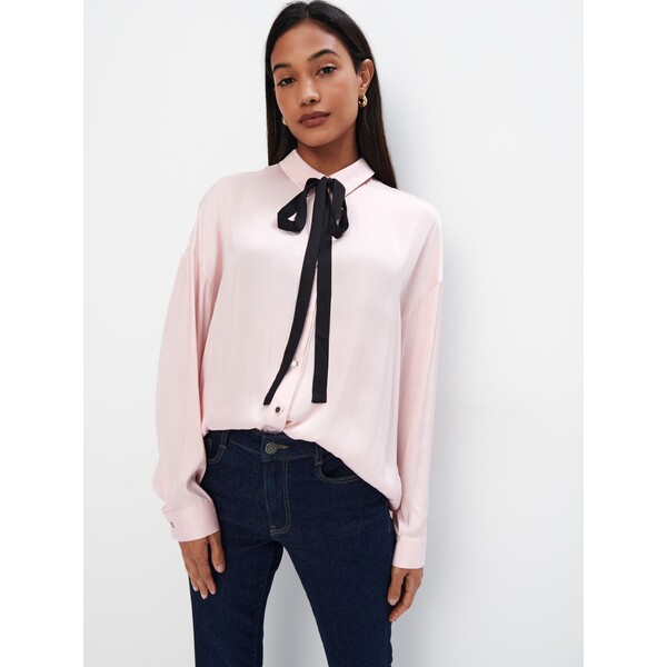 Mohito Różowa koszula z wiązaniem 106CD-39X