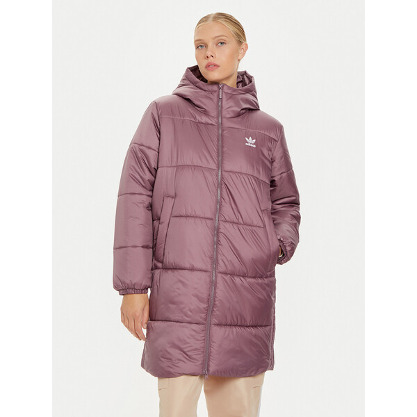 adidas Kurtka puchowa adicolor IW5857 Fioletowy Regular Fit