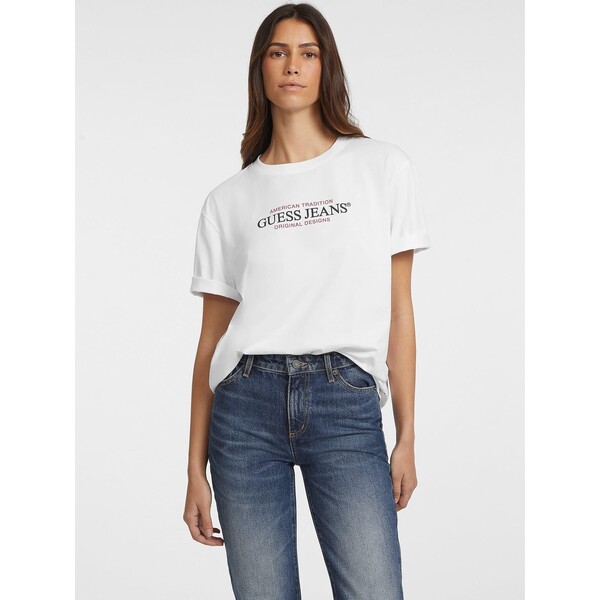 Guess Jeans T-Shirt 165649 Biały Classic Fit