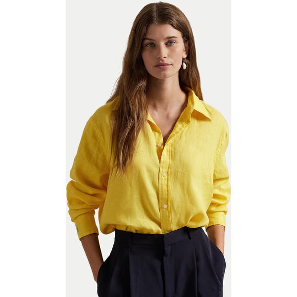 Polo Ralph Lauren Koszula 211970730 Żółty Classic Fit