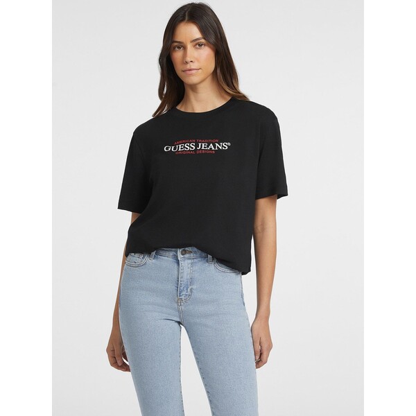 Guess Jeans T-Shirt 165649 Czarny Classic Fit