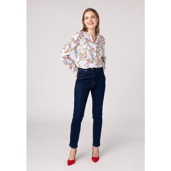 Quiosque Biała bluzka z długimi rękawami 2HA001111