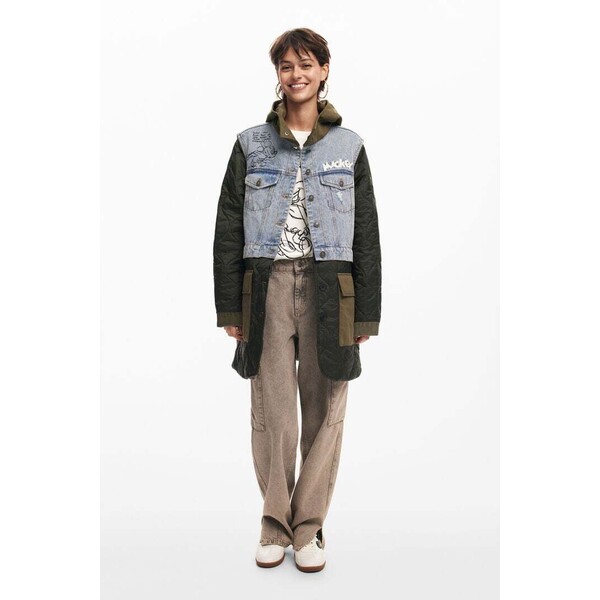 Desigual Hybrydowa parka z kapturem Mickey 24WWEW234002
