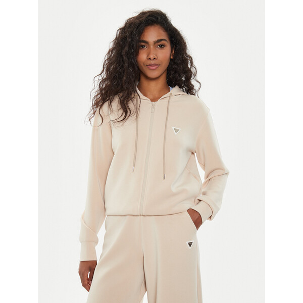 Guess Bluza V4YQ06 KCAY2 Beżowy Regular Fit