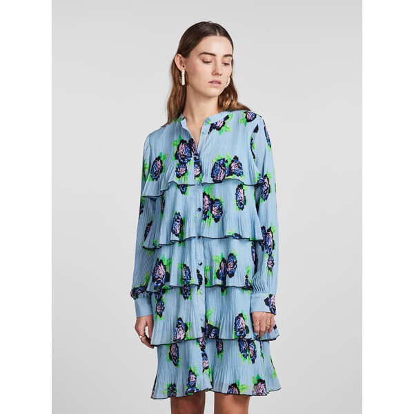 YAS Sukienka codzienna Rosola 26029332 Niebieski Regular Fit