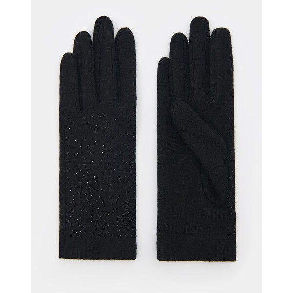 Mohito Czarne rękawiczki z wełną 1193X-99X