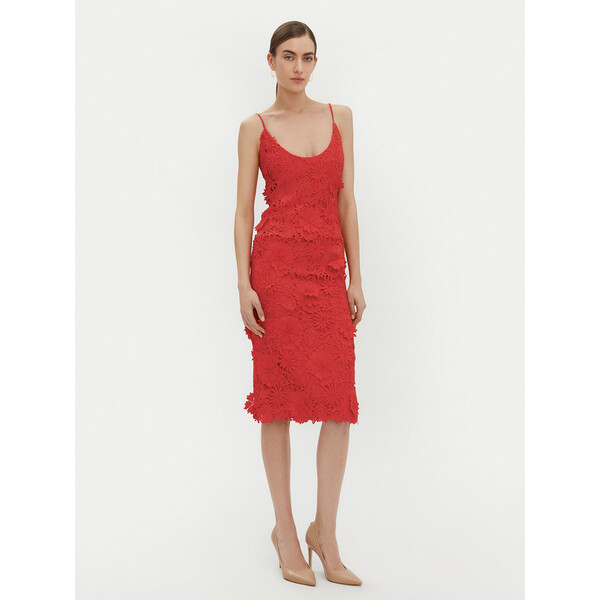 BARDOT Sukienka koktajlowa 59747DB Czerwony Regular Fit