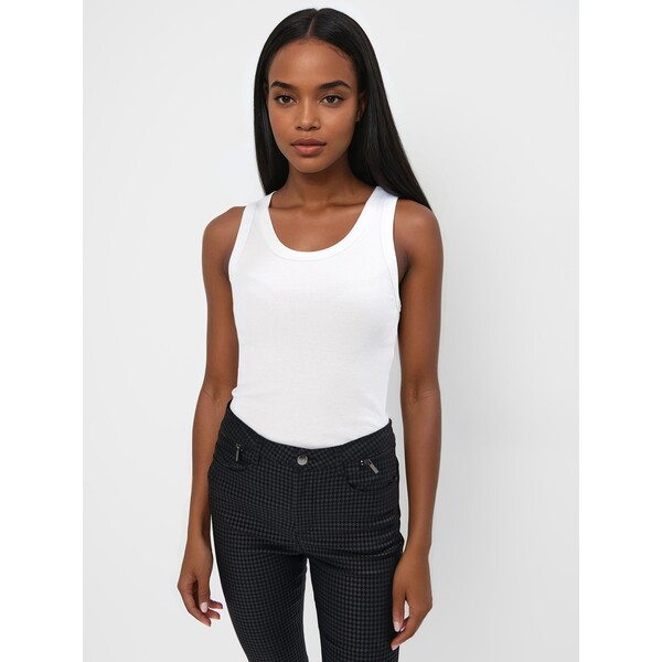 Mohito Biały dopasowany top 8871W-00X