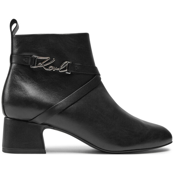 KARL LAGERFELD Botki KL30354 Czarny