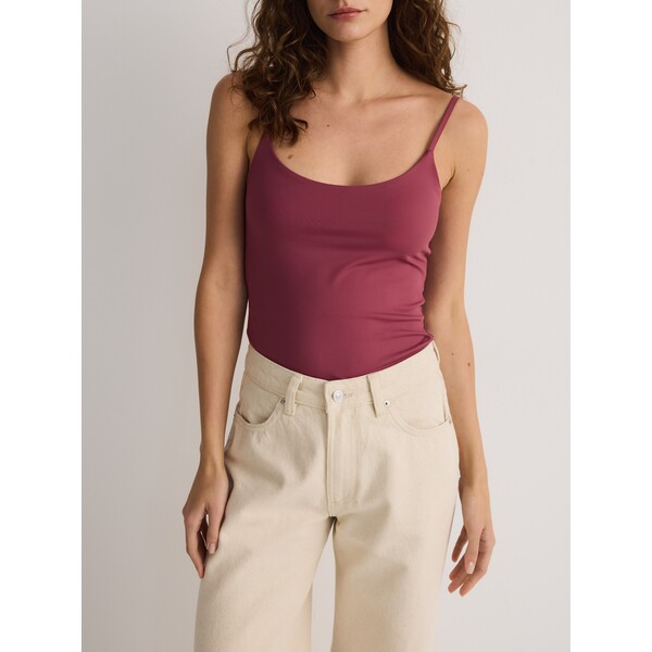 Reserved Gładki top na ramiączkach 5010B-34X