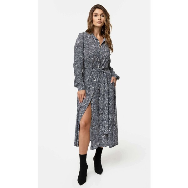 Luisia Sukienka koszulowa Elena Granatowy Regular Fit