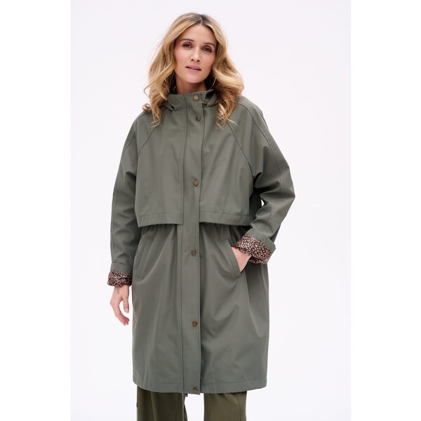 blue shadow Kurtka damska Aspen Zielony Regular Fit