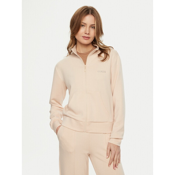 Guess Bluza V5RQ17 KCOB2 Beżowy Regular Fit