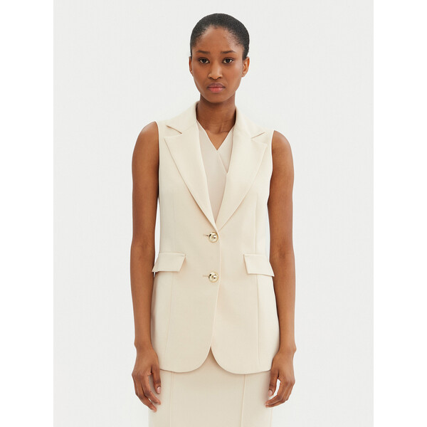 Rinascimento Kamizelka CFC0122763003 Beżowy Regular Fit