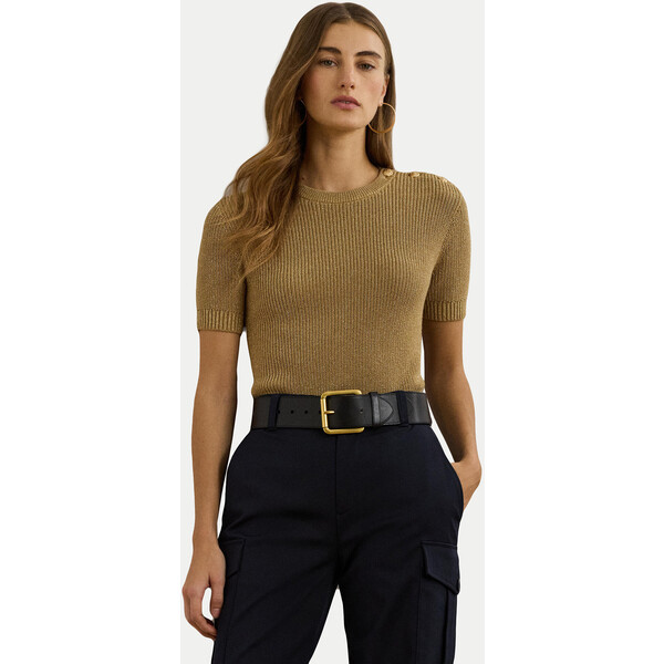 LAUREN RALPH LAUREN Sweter 200957475001 Złoty