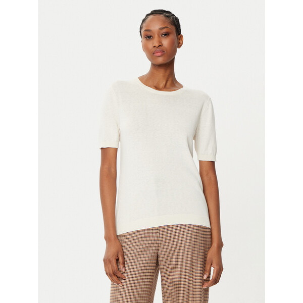 Weekend Max Mara Sweter Zibetto 2515361041 Écru Regular Fit