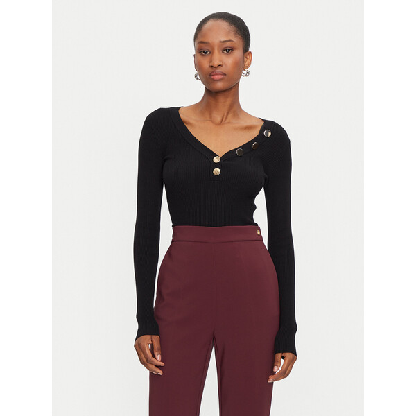 Morgan Sweter 201-MBANBI.N Czarny Slim Fit