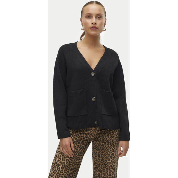 Vero Moda Kardigan Boom 10320457 Czarny Loose Fit