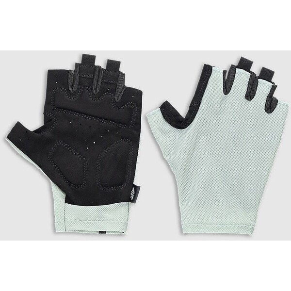 4F Rękawiczki rowerowe z żelowymi wkładkami uniseks - miętowe