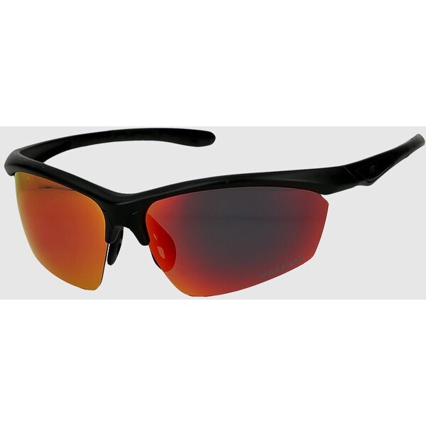 4F Okulary sportowe z multibarwną powłoką - czerwone