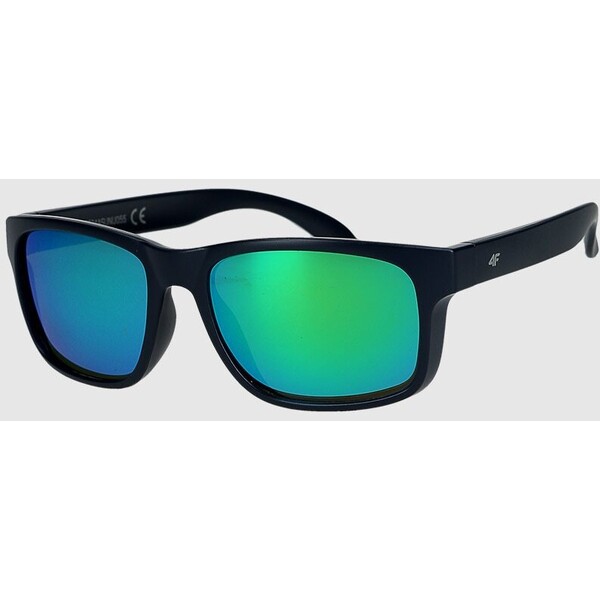 4F Okulary przeciwsłoneczne z powłoką lustrzaną - granatowe
